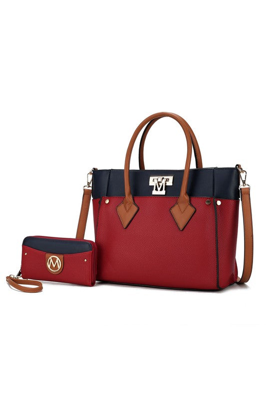 MKF Collection Brynlee Color-Block Tote Bag Mia K