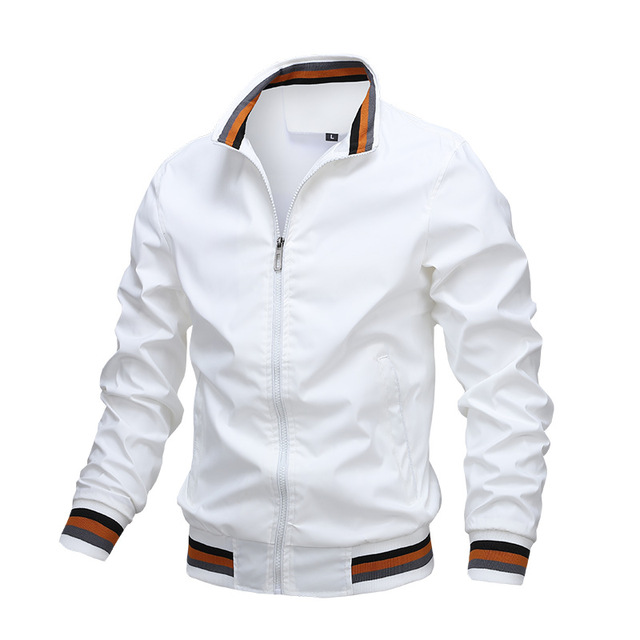 Men's Bomber Jacket Autumn Mens Casual Slim Fit Windproof Jacket